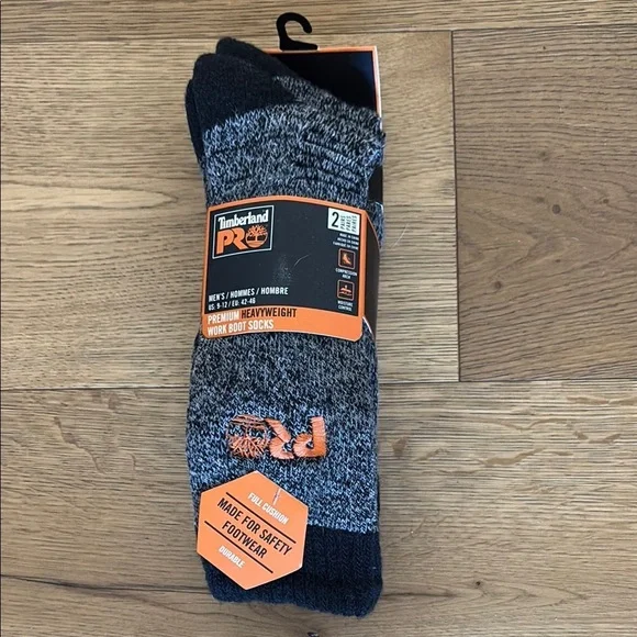 Timberland Pro Men’s Premium Heavyweight Work Boots Socks US 9-12 (2 pair) - Picture 2 of 5